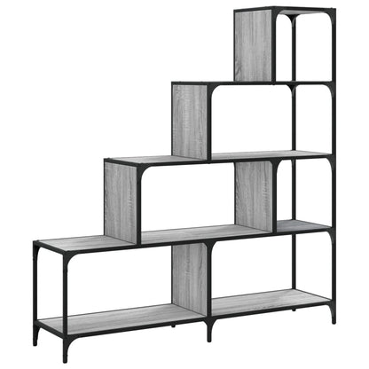 Bookcase 4-Stair Grey Sonoma 139x33.5x149 cm Engineered Wood