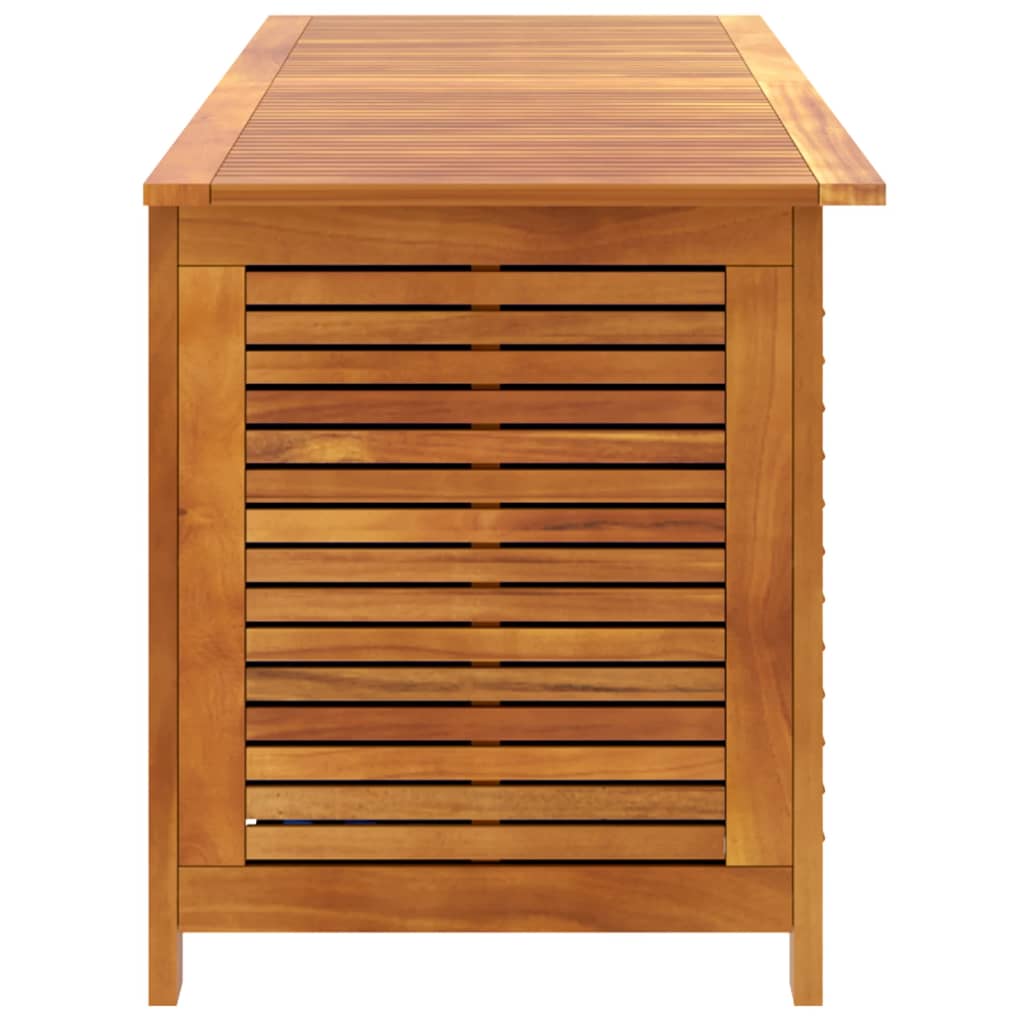 Garden Storage Box with Louver 150x50x56 cm Solid Wood Acacia