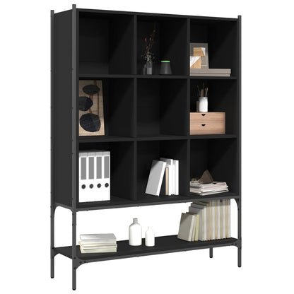 Bookcase Black 102x30x141.5 cm Engineered Wood