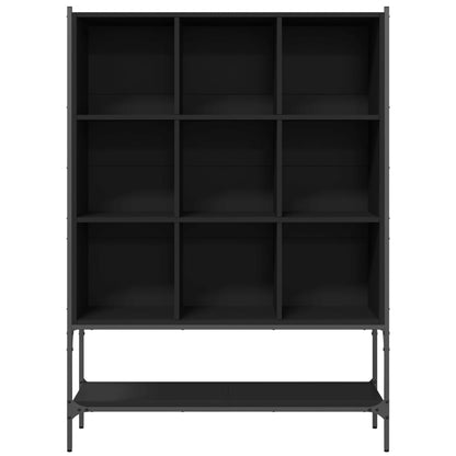 Bookcase Black 102x30x141.5 cm Engineered Wood