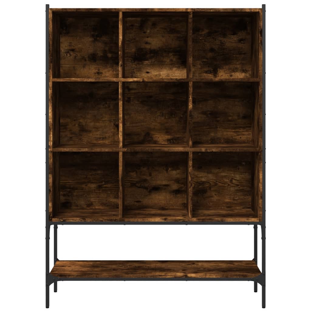 Bookcase Smoked Oak 102x30x141.5 cm Engineered Wood