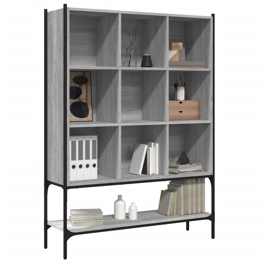 Bookcase Grey Sonoma 102x30x141.5 cm Engineered Wood