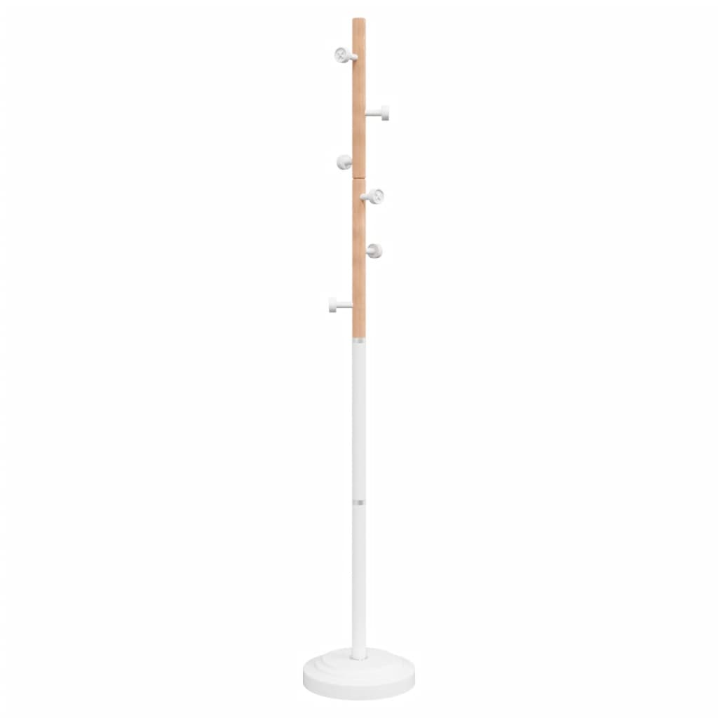 Coat Stand White 177 cm Powder-coated Iron