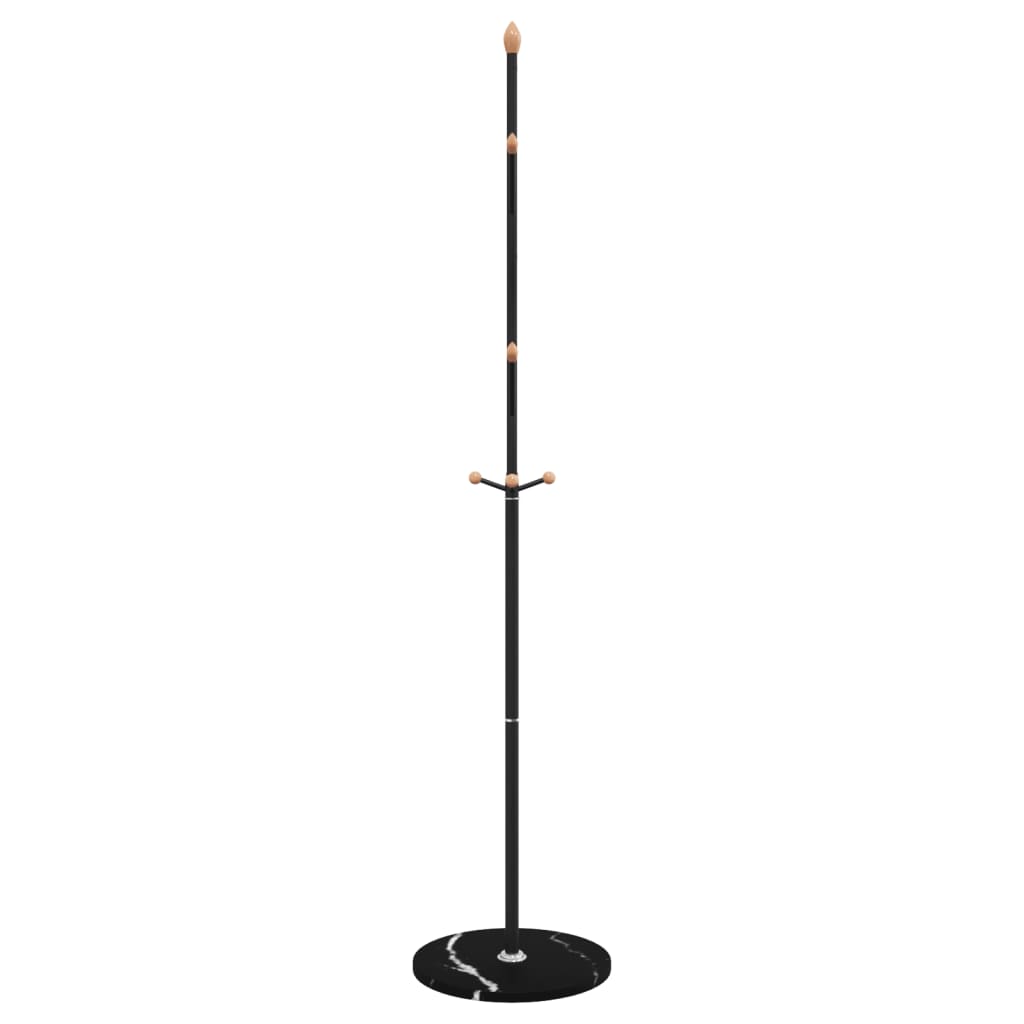 Coat Stand Black 177 cm Powder-coated Iron