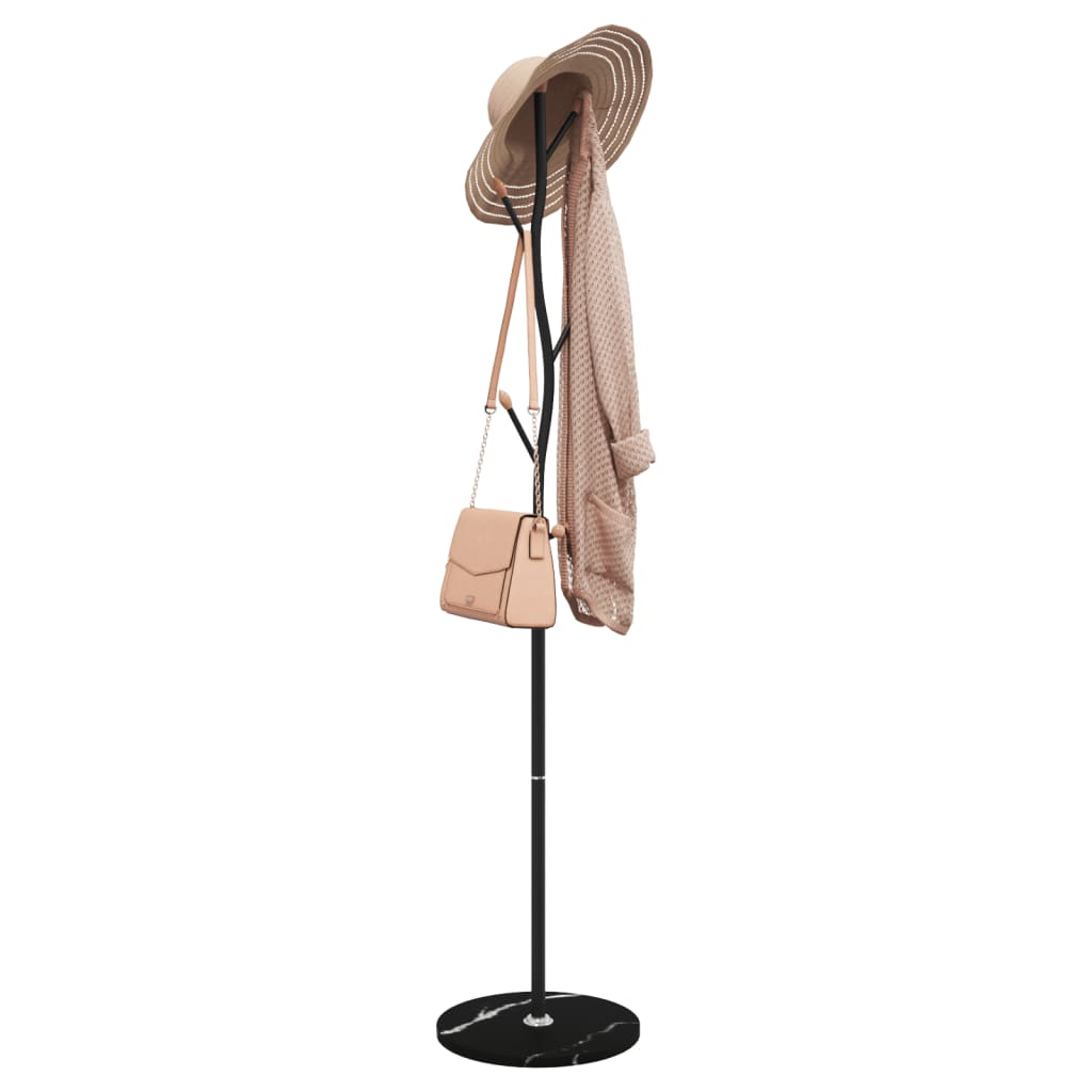 Coat Stand Black 177 cm Powder-coated Iron