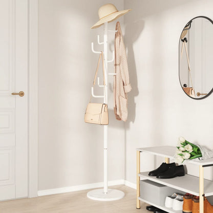 Coat Stand White 183 cm Powder-coated Iron