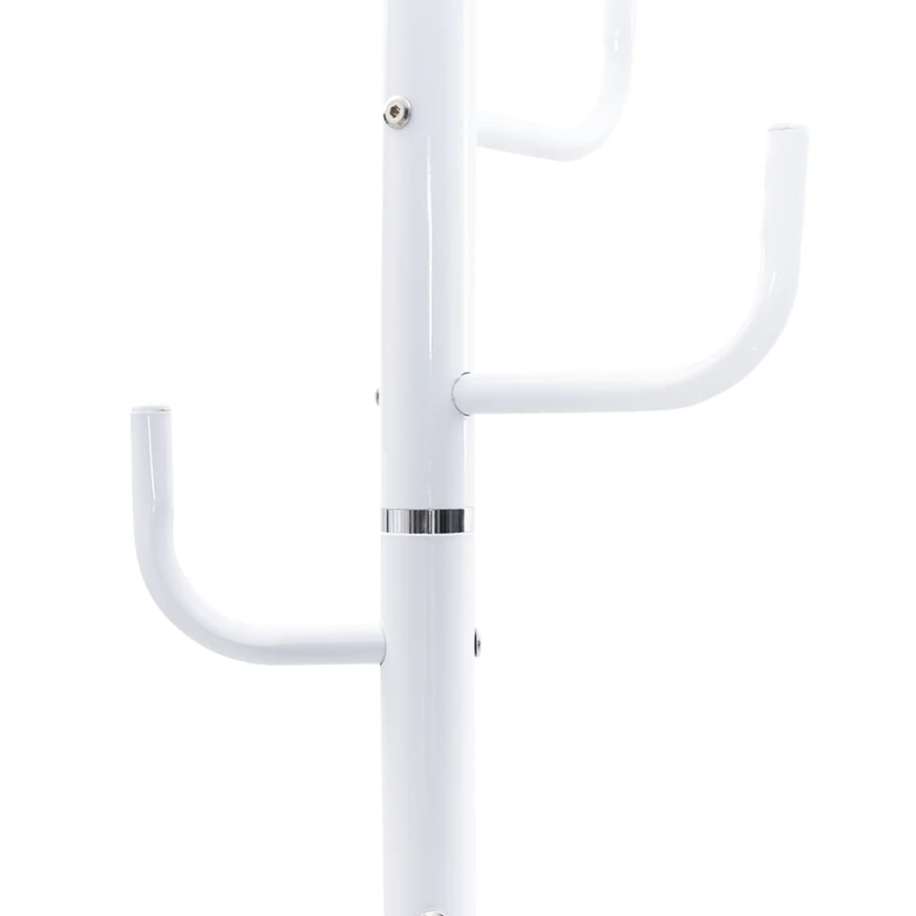 Coat Stand White 183 cm Powder-coated Iron