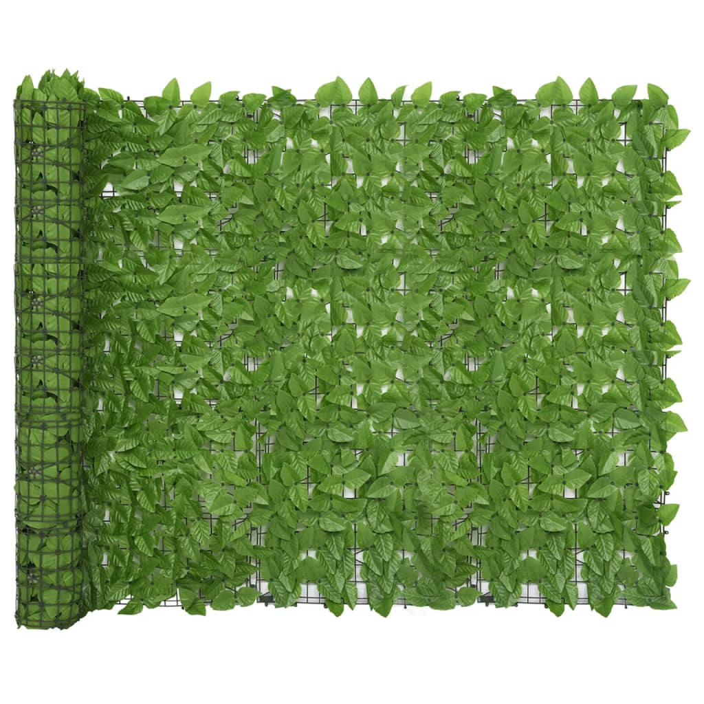 Balcony Screen with Green Leaves 200x150 cm