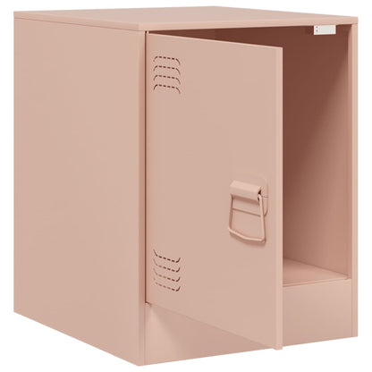 Bedside Cabinet Pink 34.5x39x44 cm Steel