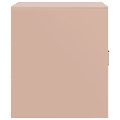 Bedside Cabinet Pink 34.5x39x44 cm Steel