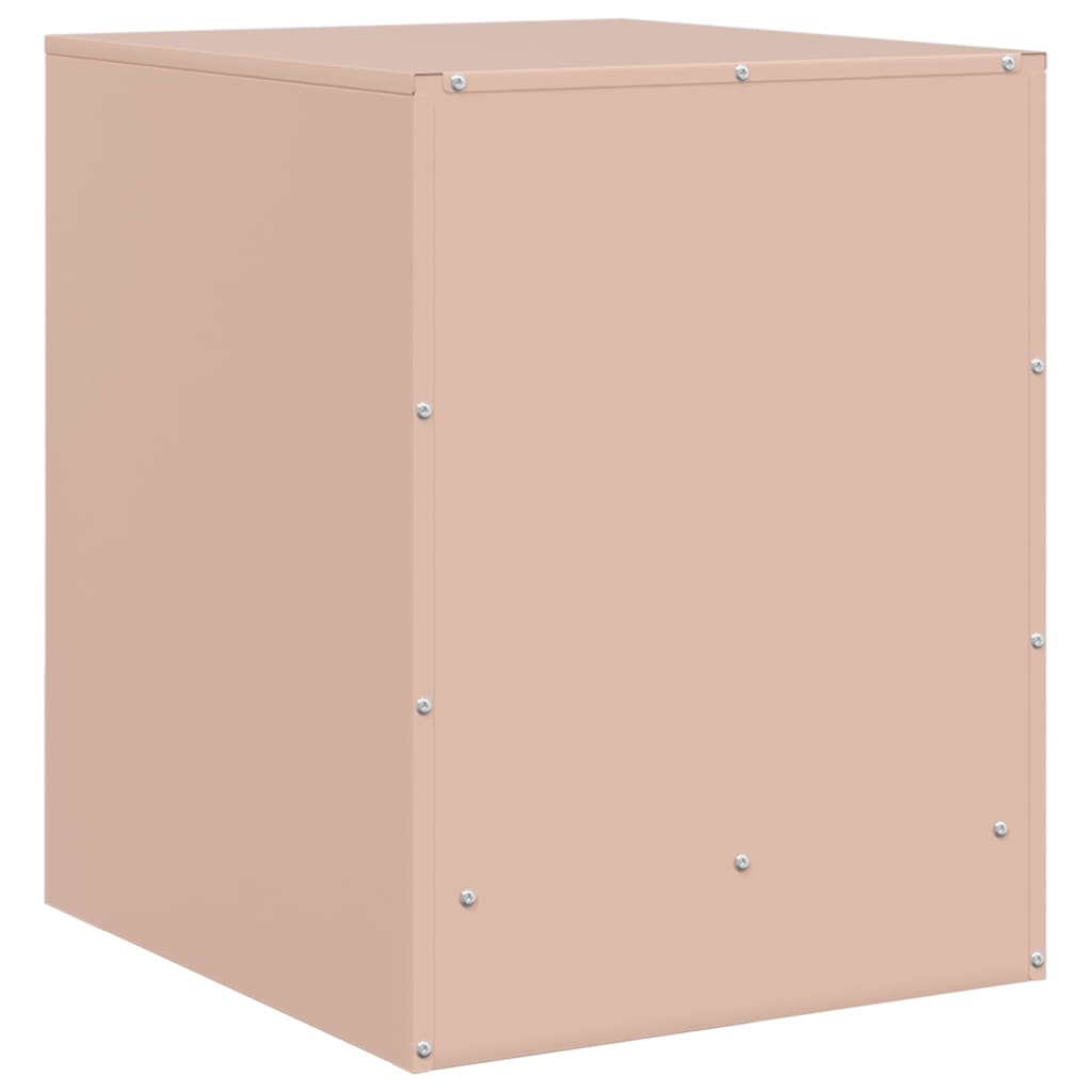 Bedside Cabinet Pink 34.5x39x44 cm Steel