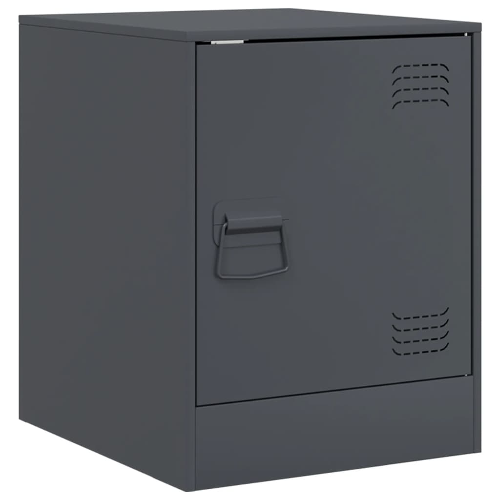 Bedside Cabinet Anthracite 34.5x39x44 cm Steel