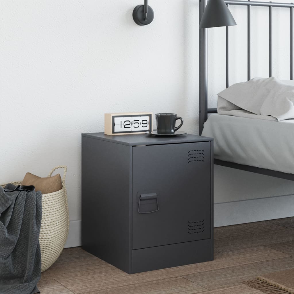 Bedside Cabinet Anthracite 34.5x39x44 cm Steel