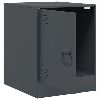 Bedside Cabinet Anthracite 34.5x39x44 cm Steel