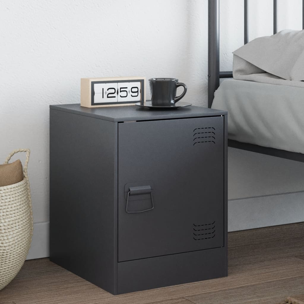 Bedside Cabinet Anthracite 34.5x39x44 cm Steel