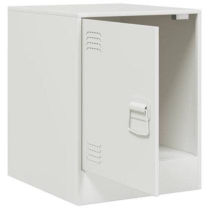 Bedside Cabinets 2 pcs White 34.5x39x44 cm Steel