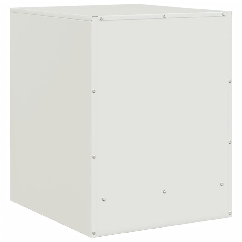 Bedside Cabinets 2 pcs White 34.5x39x44 cm Steel