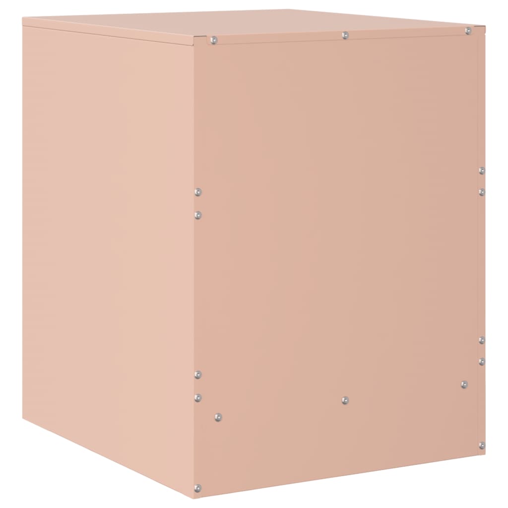 Bedside Cabinet Pink 34.5x39x44 cm Steel