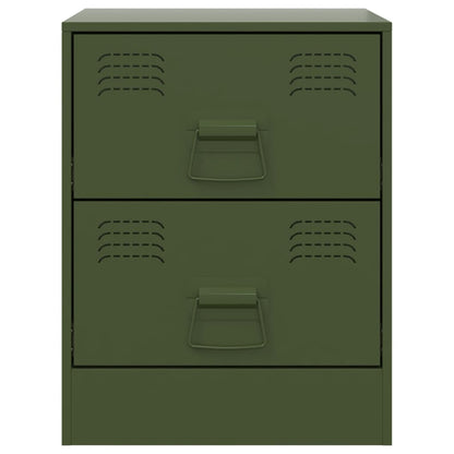 Bedside Cabinet Green 34.5x39x44 cm Steel