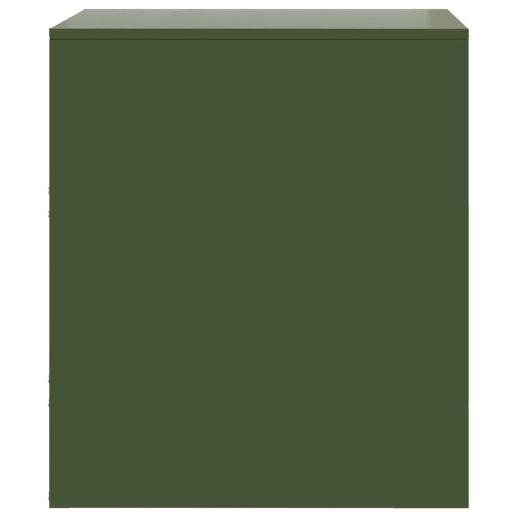 Bedside Cabinet Green 34.5x39x44 cm Steel