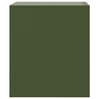 Bedside Cabinet Green 34.5x39x44 cm Steel