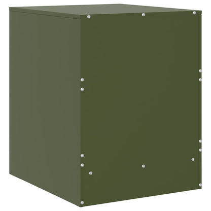 Bedside Cabinet Green 34.5x39x44 cm Steel