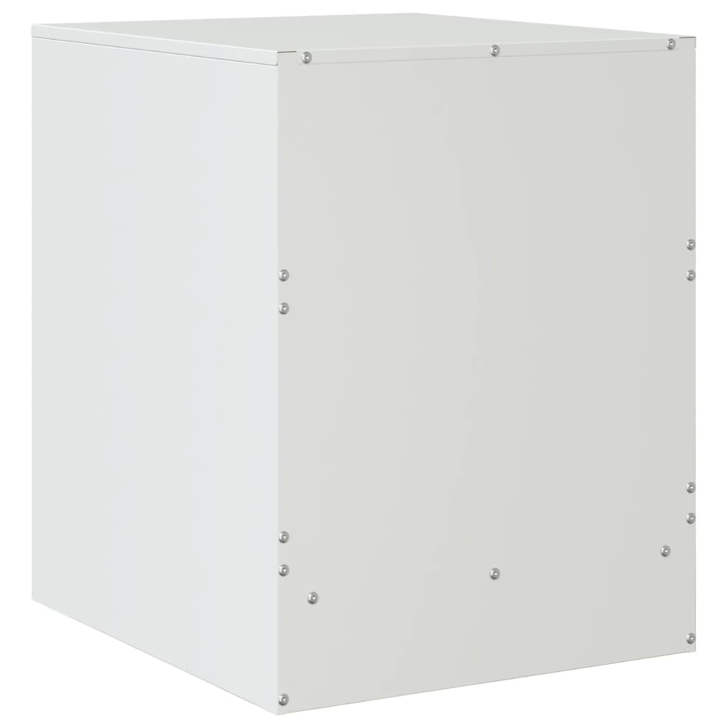 Bedside Cabinets 2 pcs White 34.5x39x44 cm Steel