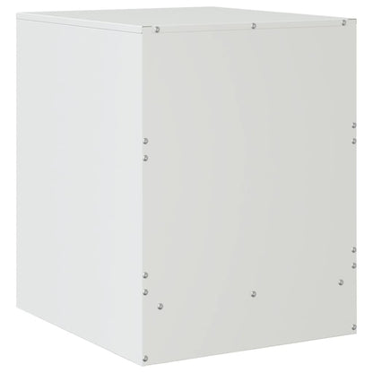 Bedside Cabinets 2 pcs White 34.5x39x44 cm Steel