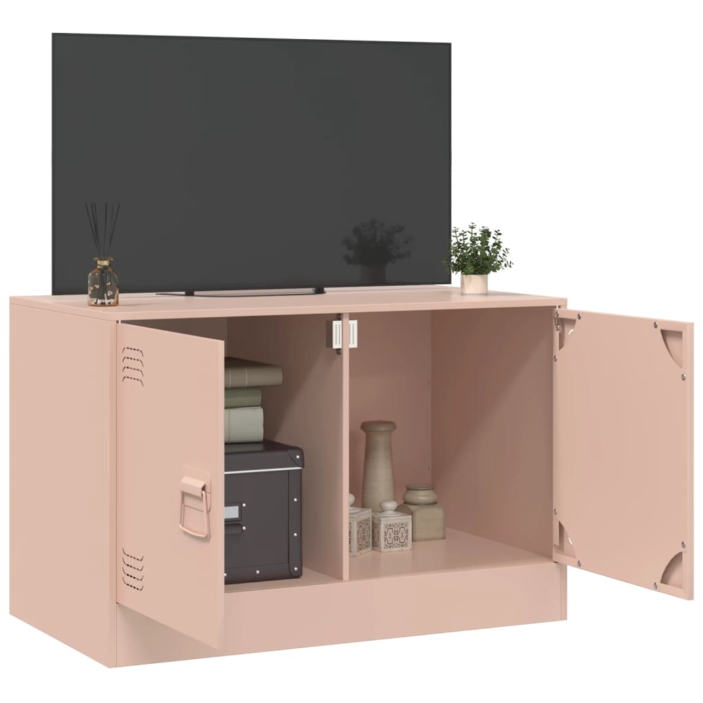 TV Cabinet Pink 67x39x44 cm Steel