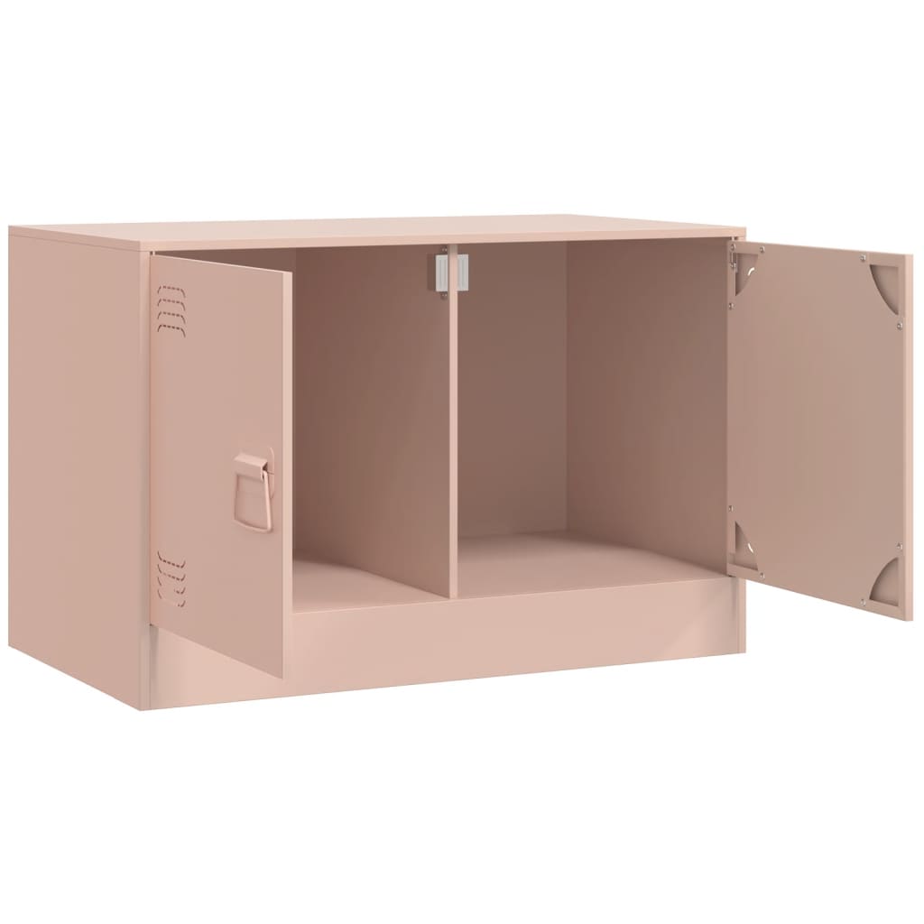 TV Cabinet Pink 67x39x44 cm Steel