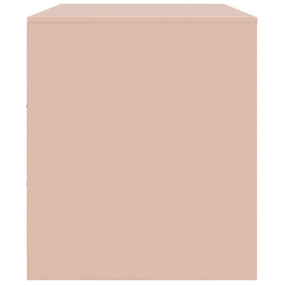 TV Cabinet Pink 67x39x44 cm Steel