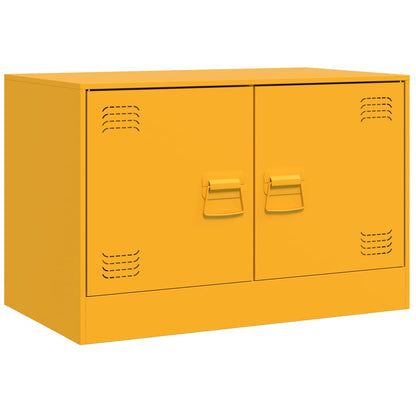 TV Cabinet Mustard Yellow 67x39x44 cm Steel