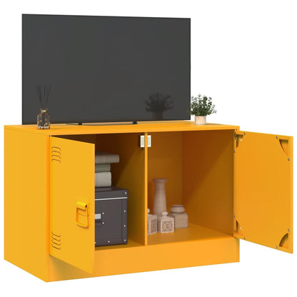 TV Cabinet Mustard Yellow 67x39x44 cm Steel