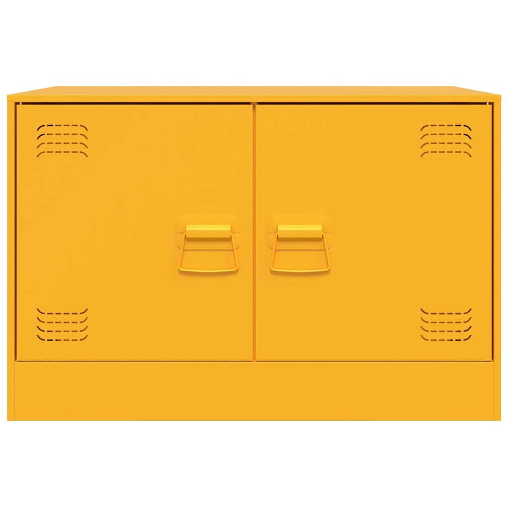 TV Cabinet Mustard Yellow 67x39x44 cm Steel