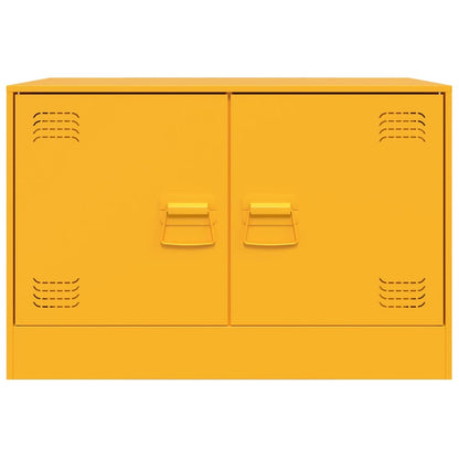 TV Cabinet Mustard Yellow 67x39x44 cm Steel