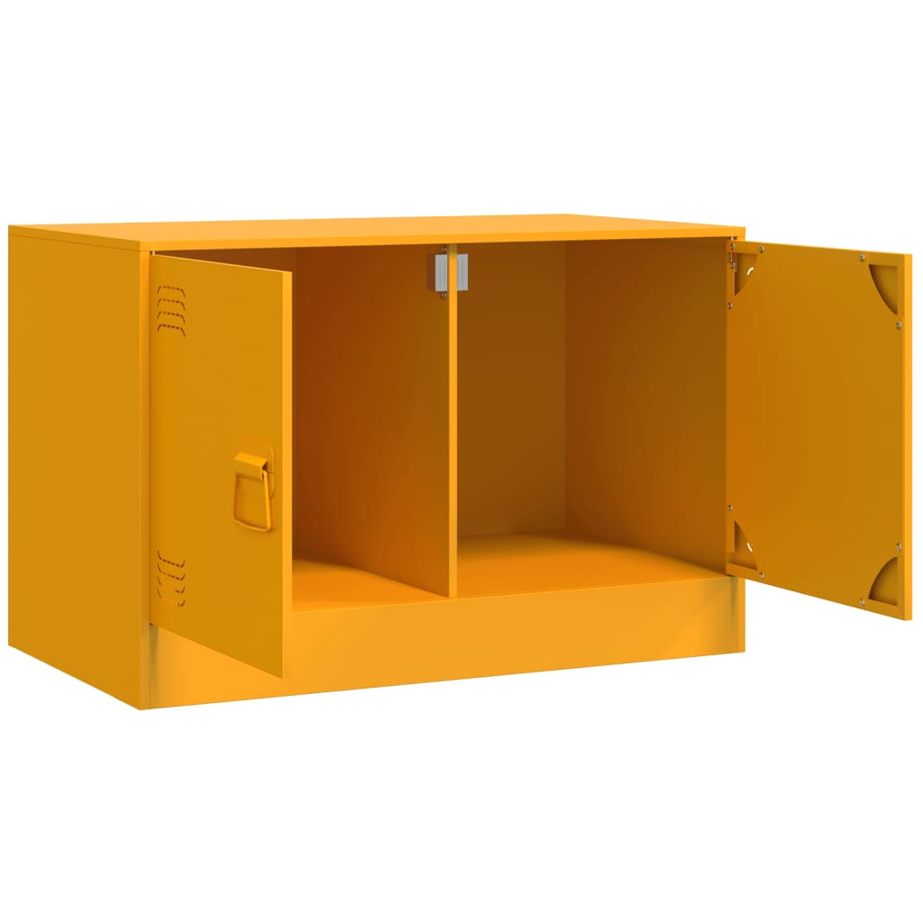 TV Cabinet Mustard Yellow 67x39x44 cm Steel