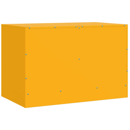 TV Cabinet Mustard Yellow 67x39x44 cm Steel