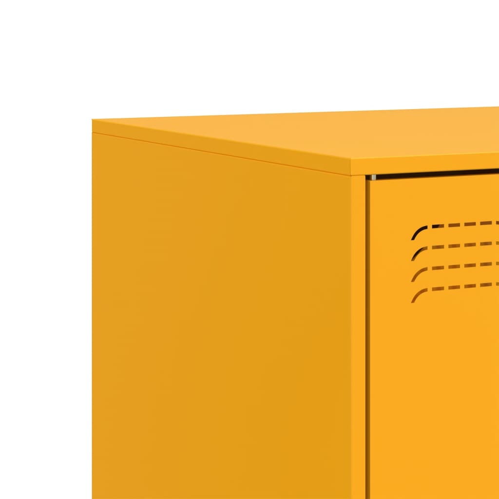 TV Cabinet Mustard Yellow 67x39x44 cm Steel