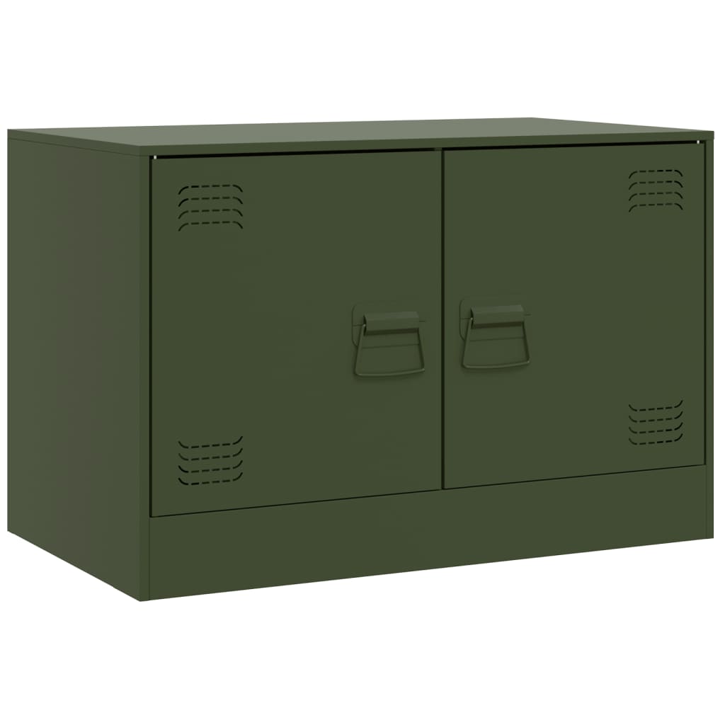 TV Cabinet Olive Green 67x39x44 cm Steel