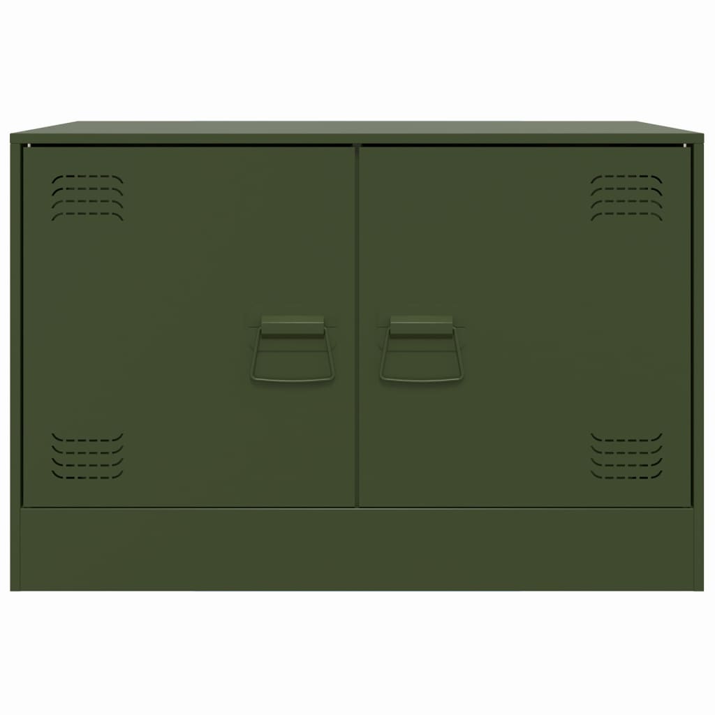 TV Cabinet Olive Green 67x39x44 cm Steel