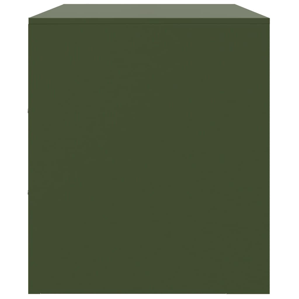 TV Cabinet Olive Green 67x39x44 cm Steel