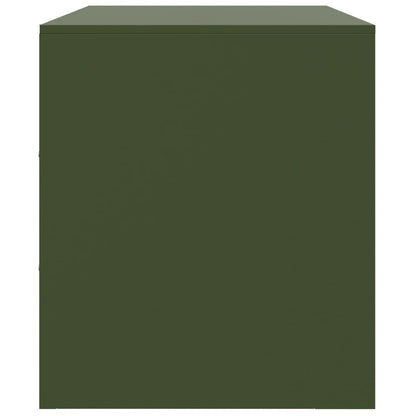 TV Cabinet Olive Green 67x39x44 cm Steel