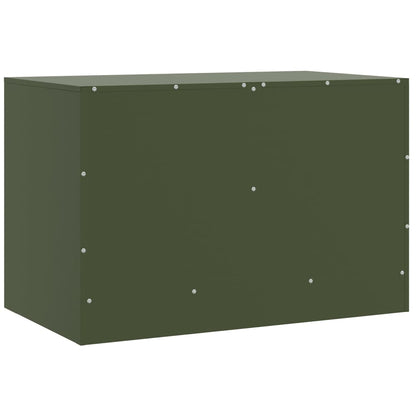 TV Cabinet Olive Green 67x39x44 cm Steel