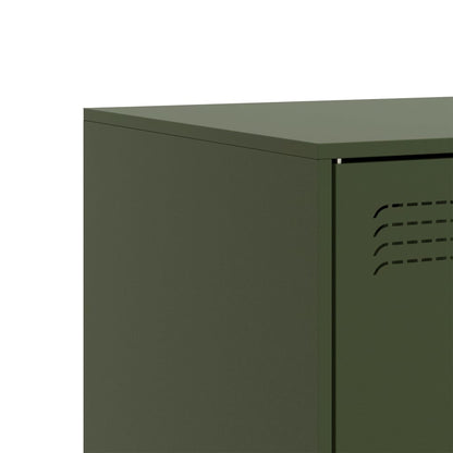 TV Cabinet Olive Green 67x39x44 cm Steel