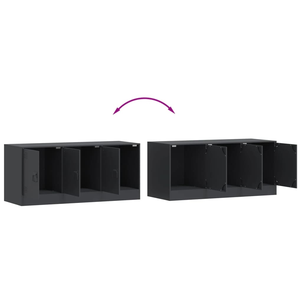 TV Cabinet Anthracite 99x39x44 cm Steel