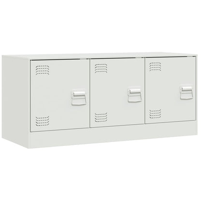 TV Cabinet White 99x39x44 cm Steel