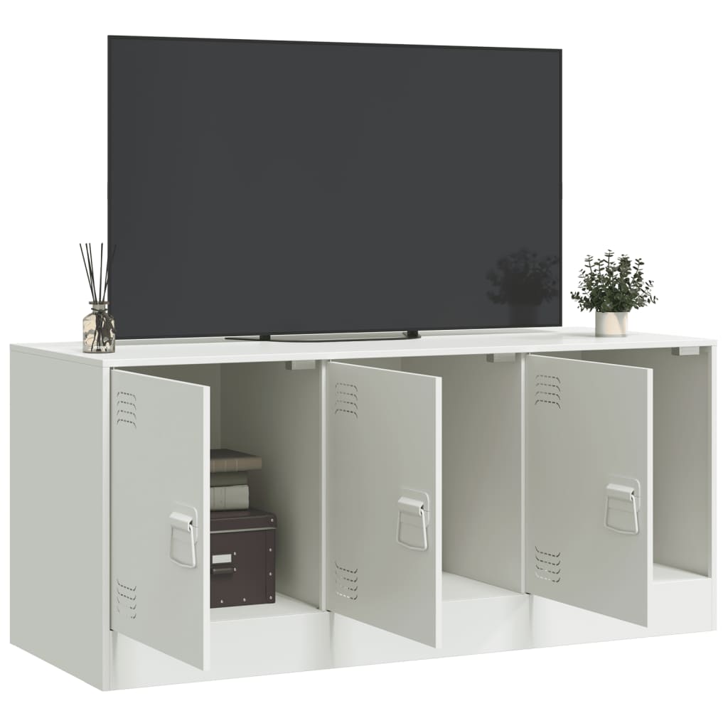 TV Cabinet White 99x39x44 cm Steel