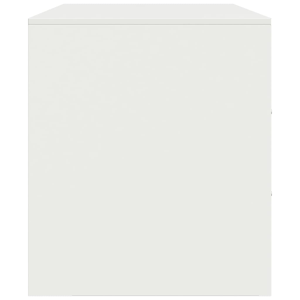 TV Cabinet White 99x39x44 cm Steel