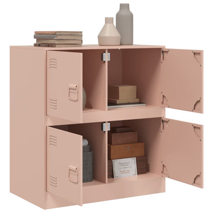 Sideboard Pink 67x39x73 cm Steel