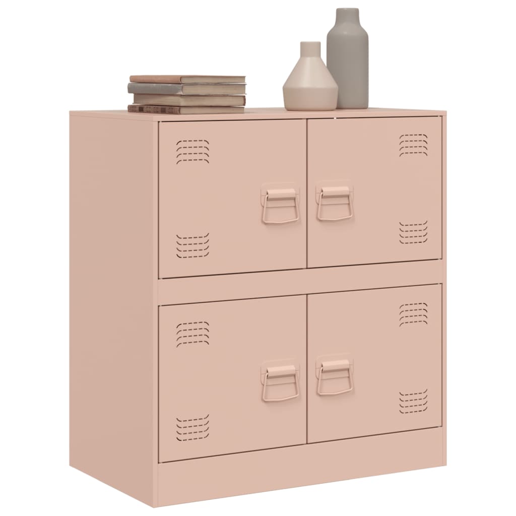 Sideboard Pink 67x39x73 cm Steel